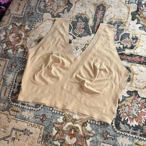 True and Co Bra Comfort Stretch Supportive No Wire Size 2X Skin Tone Nude